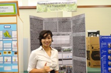 Summer Mundon giving poster presentation